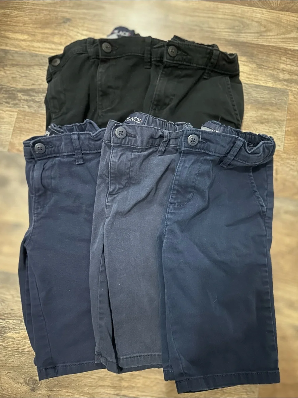 The Children's Place Navy & Black Pull-On Chino Shorts Set - Girls Size 10